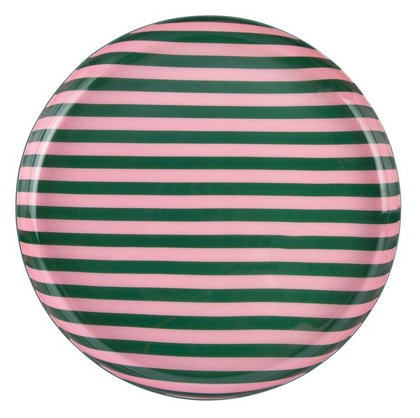 Zielony/jasnoróżowy żelazny talerz ø 22 cm Animado – PT LIVING