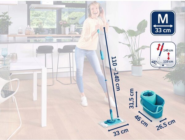 Mop z wiadrem Clean Twist M Ergo – LEIFHEIT