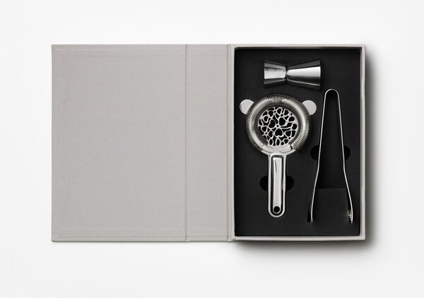 Stalowy zestaw barmański do drinków The Essentials - Cocktail Tools – Printworks