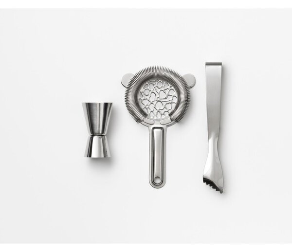 Stalowy zestaw barmański do drinków The Essentials - Cocktail Tools – Printworks
