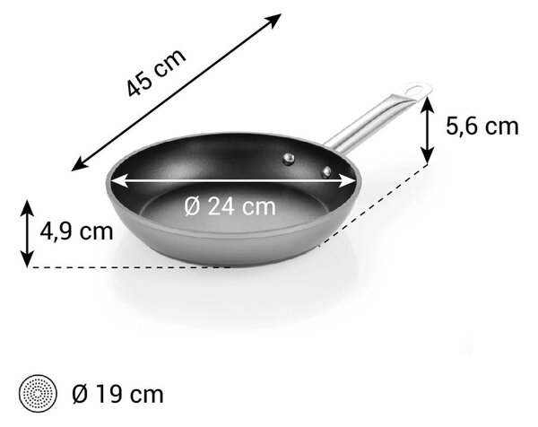 Patelnia aluminiowa z powłoką nieprzywierającą ø 24 cm GrandChef+ – Tescoma