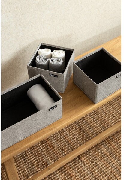 Tekstylne organizery do szuflady zestaw 3 szt. Soft Storage – Bigso