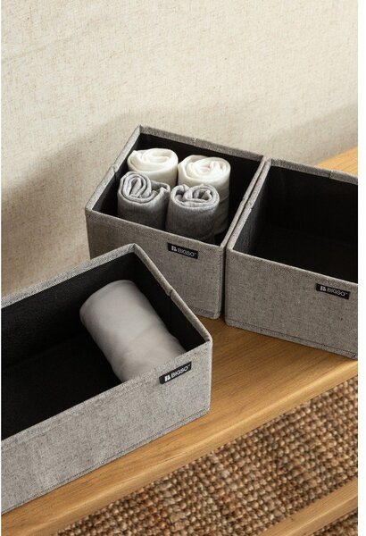 Tekstylne organizery do szuflady zestaw 3 szt. Soft Storage – Bigso
