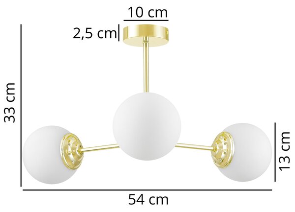 NOWOCZESNA LAMPA WISZĄCA KLASYCZNE ZŁOTO FINO RING W3