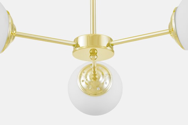 NOWOCZESNA LAMPA WISZĄCA KLASYCZNE ZŁOTO FINO RING W3