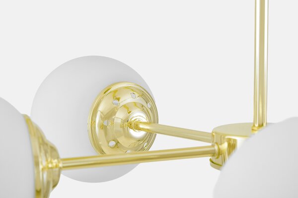 NOWOCZESNA LAMPA WISZĄCA KLASYCZNE ZŁOTO FINO RING W5