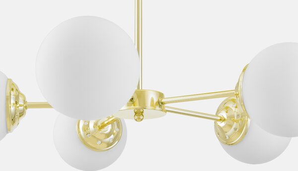 NOWOCZESNA LAMPA WISZĄCA KLASYCZNE ZŁOTO FINO RING W5