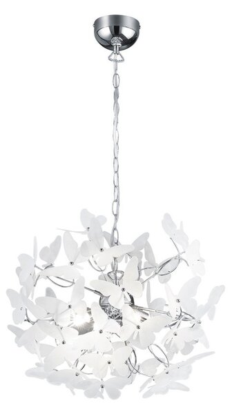 Żyrandol dziecięcy z plastikowym kloszem ø 50 cm Butterfly – Reality