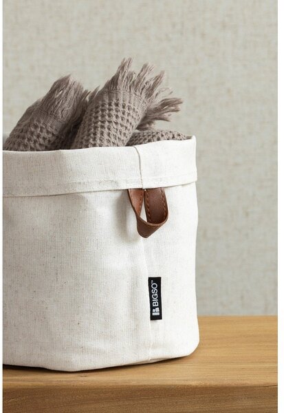 Tekstylny koszyk ø 20x20 cm Soft Storage Round – Bigso