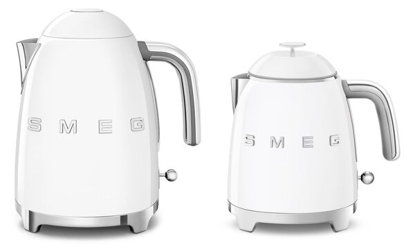 Biały czajnik elektryczny ze stali nierdzewnej 800 ml Retro Style – SMEG