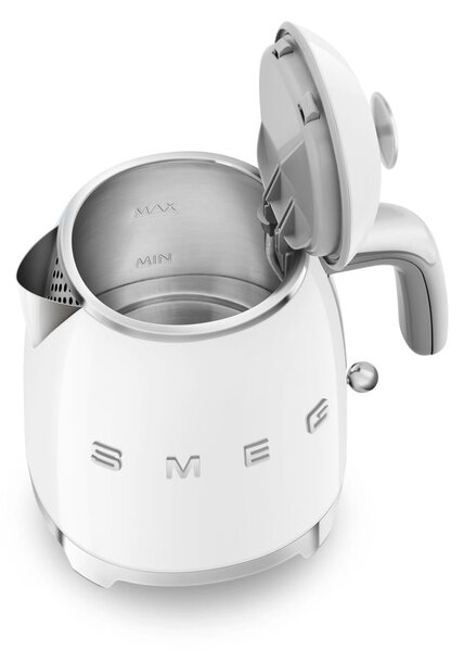 Biały czajnik elektryczny ze stali nierdzewnej 800 ml Retro Style – SMEG