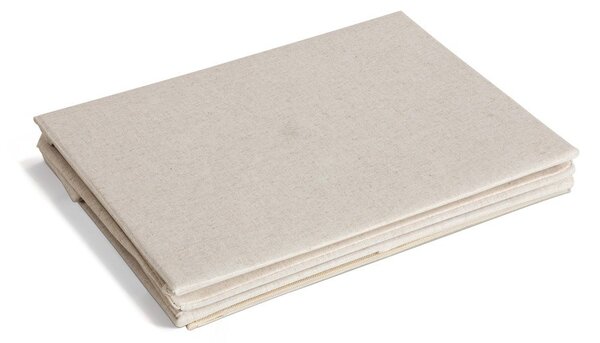 Beżowy tekstylny pojemnik z pokrywką 27x36x19 cm Soft Storage Small – Bigso
