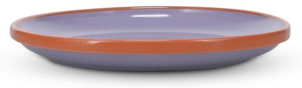 Pomarańczowy/fioletowy kamionkowy talerz deserowy ø 18 cm Duo – ONA