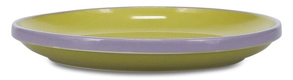 Zielony/fioletowy kamionkowy talerz deserowy ø 18 cm Duo – ONA