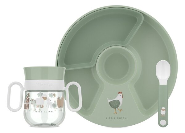 Plastikowy zestaw naczyń dla dzieci 3 szt. Little Farm by Little Dutch – Mepal