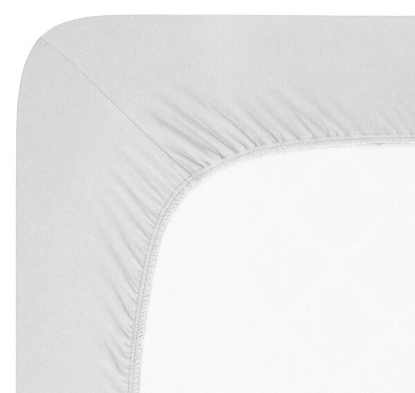 4Home prześcieradło jersey Lycra szary, 200 x 200 cm, 200 x 200 cm