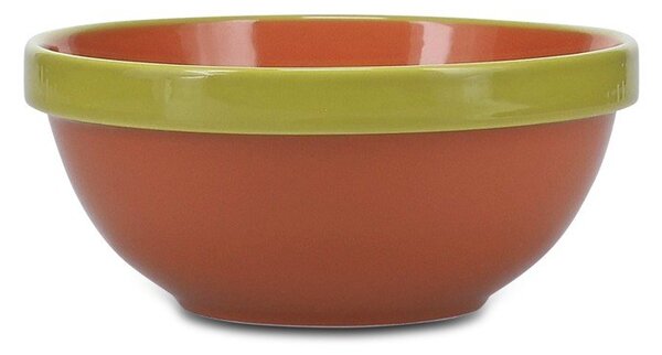 Zielona/pomarańczowa kamionkowa miska 710 ml Duo – ONA
