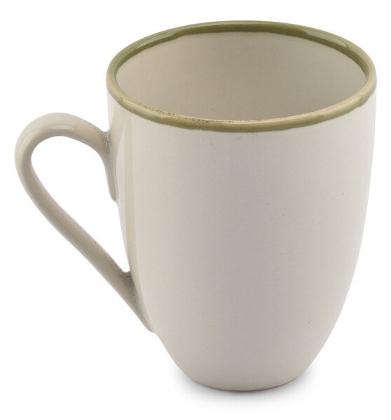 Zielony/kremowy kamionkowy kubek 350 ml Gravel – ONA