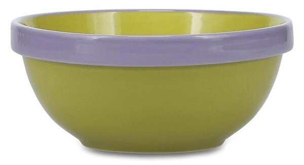 Zielona/fioletowa kamionkowa miska 710 ml Duo – ONA