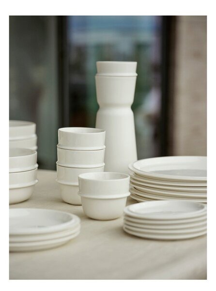 Kremowa porcelanowa miska na zupę 900 ml Eau – Zone
