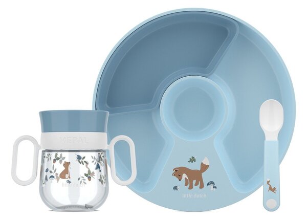 Plastikowy zestaw naczyń dla dzieci 3 szt. Forest Friends by Little Dutch – Mepal