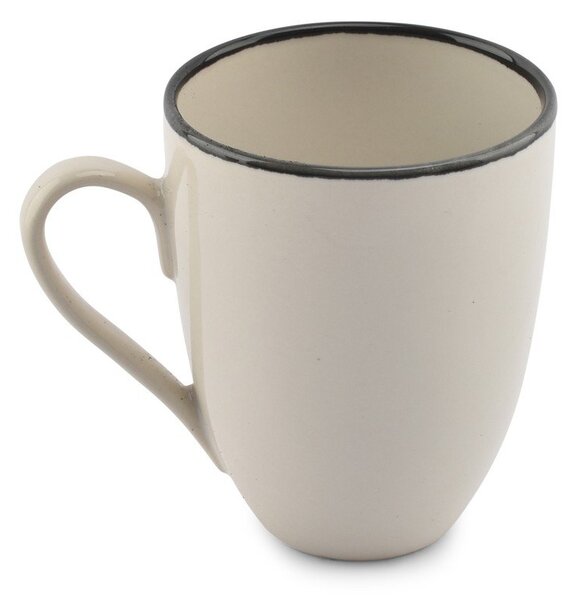 Czarny/kremowy kamionkowy kubek 350 ml Gravel – ONA