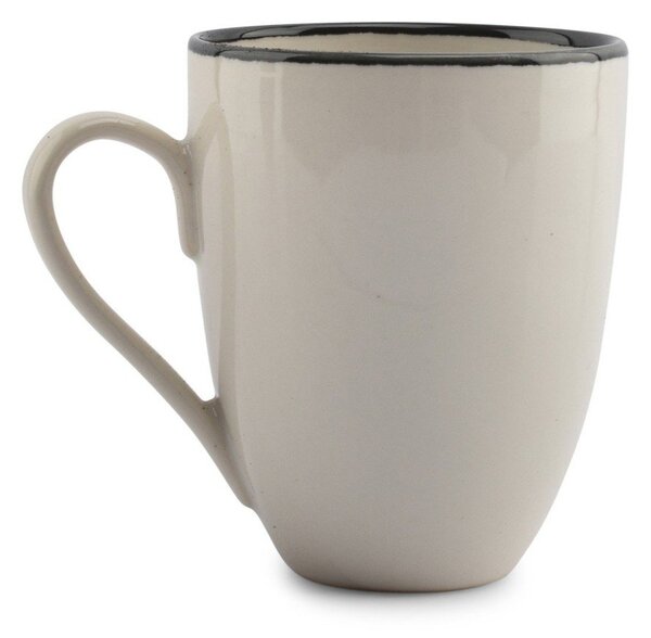 Czarny/kremowy kamionkowy kubek 350 ml Gravel – ONA