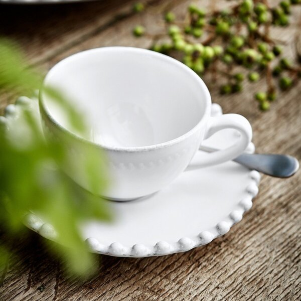 Biała kamionkowa filiżanka na espresso 90 ml Pearl – Costa Nova