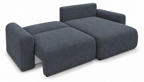 Rozkładana dwustronna sofa narożna w kształcie L NORDEN PAROS 250x140 cm, ciemnoszara