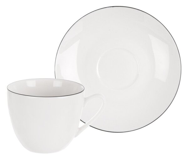 Biała porcelanowa filiżanka do cappuccino 210 ml Decora – Orion