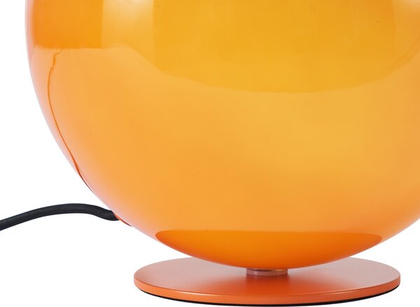Lampa stołowa w stylu retro pomarańczowa ze szkła - Mabel