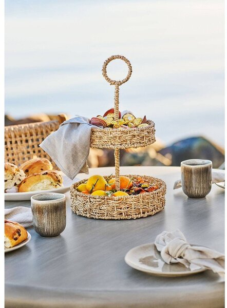 Szarobeżowe kamionkowe filiżanki zestaw 4 szt. 360 ml Viola – House Nordic