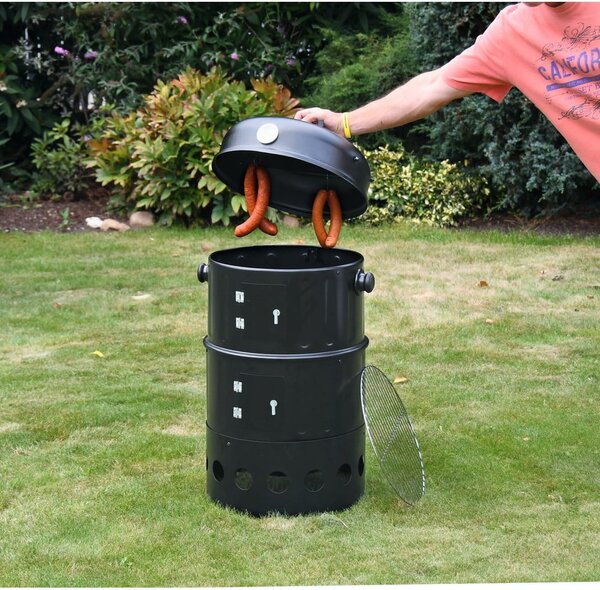 Grill z wędzarnią na węgiel drzewny Cattara Pisa, ø 40 cm