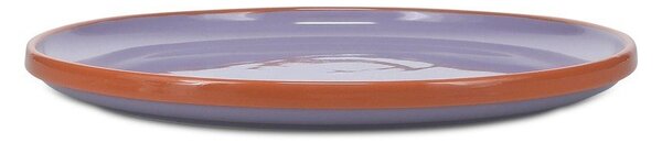 Pomarańczowy/fioletowy kamionkowy talerz ø 26 cm Duo – ONA