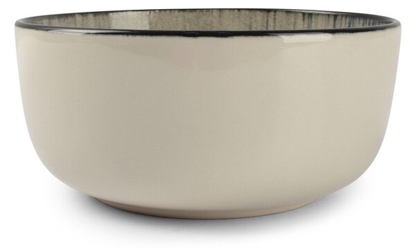 Czarna/kremowa kamionkowa miska 740 ml Gravel – ONA