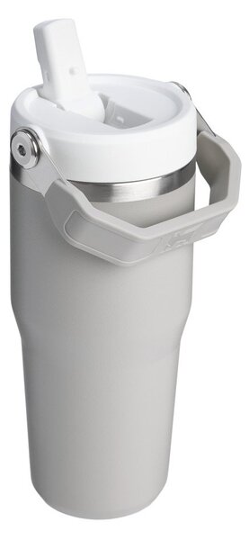 Jasnoszary termos ze stali nierdzewnej 410 ml IceFlow™ Flip Straw 2.0 Tumbler Ash – Stanley