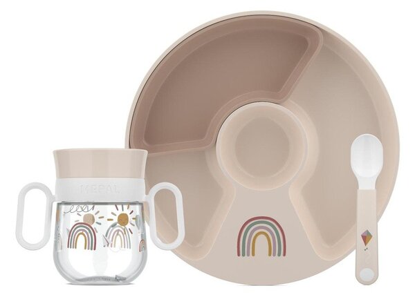 Plastikowy zestaw naczyń dla dzieci 3 szt. Sunshine & Rainbow – Mepal