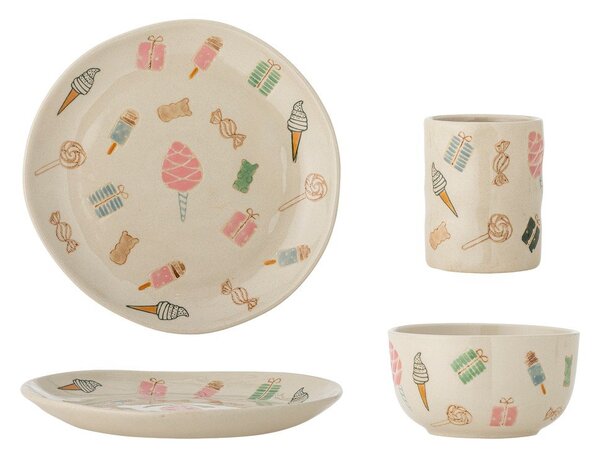 Kamionkowy zestaw naczyń dla dzieci 3 szt. Sweets – Bloomingville Mini