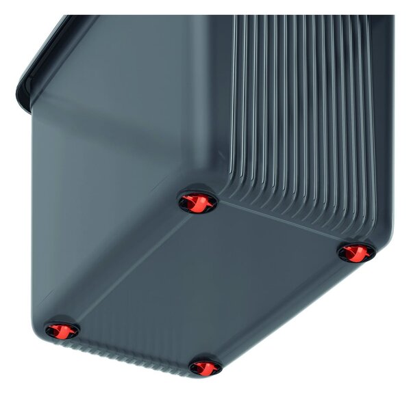 Szary plastikowy pojemnik z pokrywką 59x39x45 cm K Latch Box – KIS