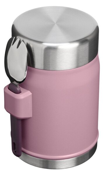 Fioletowy termos na jedzenie ze stali nierdzewnej 400 ml Legendary Food Jar + Spork Purple Smoke – Stanley