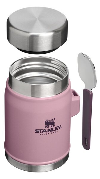 Fioletowy termos na jedzenie ze stali nierdzewnej 400 ml Legendary Food Jar + Spork Purple Smoke – Stanley