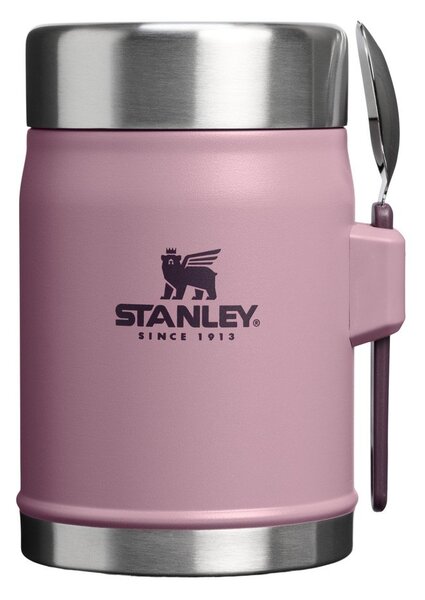 Fioletowy termos na jedzenie ze stali nierdzewnej 400 ml Legendary Food Jar + Spork Purple Smoke – Stanley