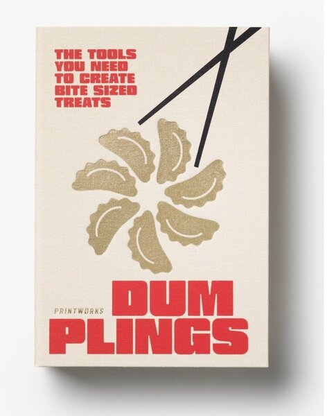 Beżowy zestaw pałeczek ze stali nierdzewnej dla 4 osób The Essentials - Dumpling Tools – Printworks