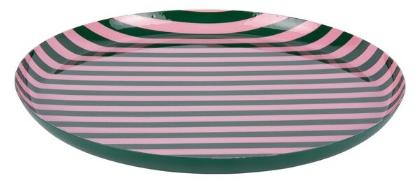 Zielony/jasnoróżowy żelazny talerz ø 30 cm Animado – PT LIVING