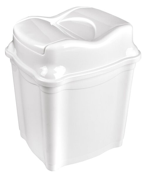 Biały plastikowy kosz na śmieci 9 l Whirpool – Orion