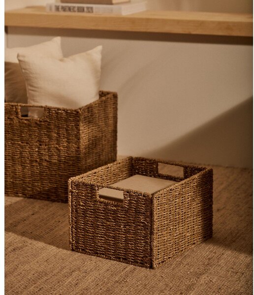 Koszyki zestaw 2 szt. do regału z trawy morskiej 32x27x22 cm Tossa – Kave Home