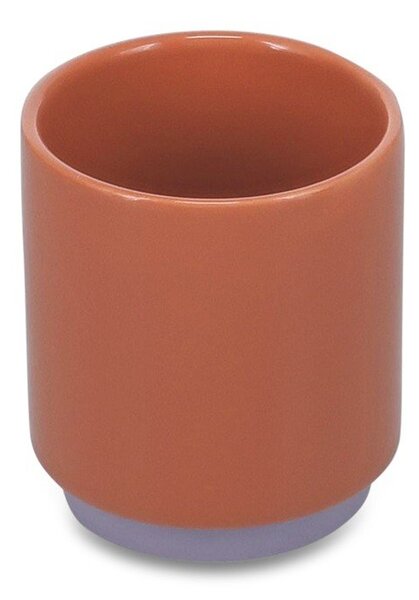 Pomarańczowa/fioletowa kamionkowa filiżanka 270 ml Duo – ONA