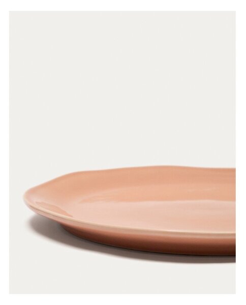 Jasnoróżowy ceramiczny talerz ø 27 cm Tiraya – Kave Home