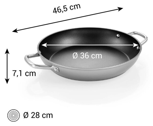 Patelnia aluminiowa z powłoką nieprzywierającą ø 36 cm GrandChef+ – Tescoma