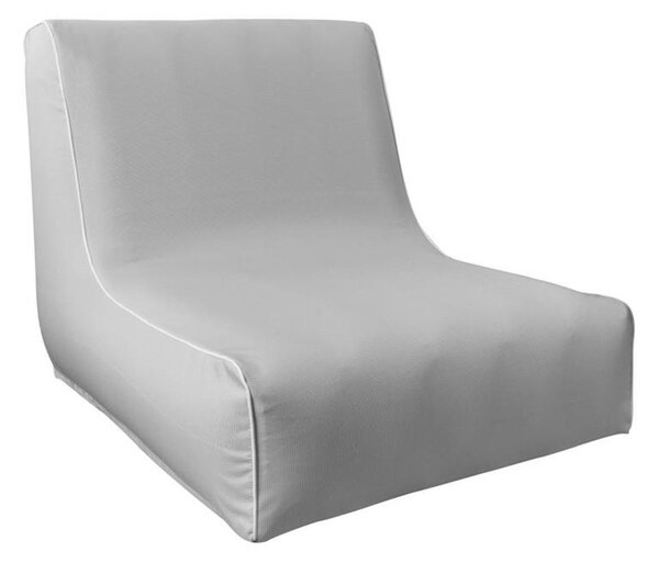 Fotel ogrodowy dmuchany 70x90x70 cm czarno-biały